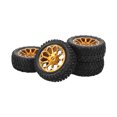 thumbnail image 4 of 1:10 RC Car Wheels And Tires Set,Aluminum Alloy RC Wheel Rim And Rubber Tires Set For 1:10 Remote Control Car, 4 of 8