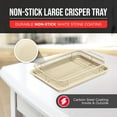 thumbnail image 3 of Bakken Swiss Crisper Tray - 2-Piece Set – White Marble, Non-Stick Basket Design for Healthier Cooking in Regular Ovens - Achieve Perfectly Crispy Chips, Bacon and More, 3 of 7