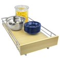 thumbnail image 3 of Lynk Professional Select 421121DS Wood Drawer Slide Cabinet Organizer One Size Chrome & Wood, 3 of 4