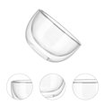 thumbnail image 2 of ColoMX 1pc para el tazón de almacenamiento de alimentos para el hogar tope de ensalada de frutas (color transparente), 2 of 8