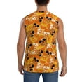 thumbnail image 4 of Haiem Men's Skulls Print Tank Tops Summer Sleeveless Cut Off Workout T-Shirts Fitness Vest Athletic Undershirts-Large, 4 of 8