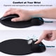 thumbnail image 4 of Almohadilla de espuma viscoelástica para juegos para computadora portátil, alivia el estrés de la muñeca - Alfombrilla ergonómica negra para mouse de computadora con soporte para muñecas, 4 of 8