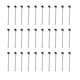 thumbnail image 1 of 30 Pack Black Slatwall Hooks, Thick, Easy Installation, Rustproof, for Retail Garage, 1 of 4