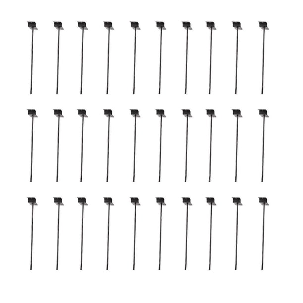 30 Pack Black Slatwall Hooks, Thick, Easy Installation, Rustproof, for Retail Garage