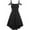 Black #1, variant on Summer Dresses , Women Sleeveless, Off-the-Shoulder Midi Gothic Punk Dress Strap Knee-Length Dress Leisure Purple S