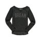 thumbnail image 1 of Aeropostale - Camiseta con adornos de ensueño para mujer, color negro, talla mediana Aeropostale Camiseta adornada, 1 of 2