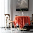 thumbnail image 4 of Retro Handmade Crochet Tablecloth Cotton Knit Hollow Coffee Tables Cover Cloth Background Decoration Cloths 1 piece (A,140x250cm), 4 of 6