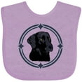 thumbnail image 3 of Inktastic Labrador Retriever Black Lab Boys or Girls Baby Bib, 3 of 4