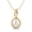 Yellow Plated Silver, variant on Teardrop Pear Shape Moonstone Pendant 925 Sterling Silver Women's Chain Necklace