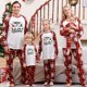 thumbnail image 1 of 2023 New Family Christmas Matching Clothes Adult Kids Cartoon Cute Pajamas Set Casual Loose 2 Pieces Sleepwear Xmas Look Outfits, 1 of 4