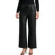thumbnail image 1 of Pantalones de cuero sintético para mujer Inspire Chic, de cintura alta, pierna recta, con bolsillos, atuendo para fiesta, talla XS, color negro, 1 of 6