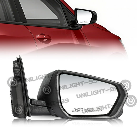 For 2018-2022 Chevy Equinox Textured Black Heated Right Side Mirror 5Pin