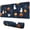 Halloween Ghosts Pumpkins-2, variant on Long Mouse Pads for Desk,Halloween Ghosts Pumpkins and Spooky Icons Desk Mats on Top Of Desks, Desk Mouse Pad Extra Large with 3mm Non-Slip Base and Stitched Edge for Gaming,Work,Home 31.5x11.8in