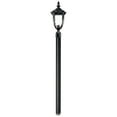 thumbnail image 2 of John Timberland Bellagio Rustic Outdoor Post Light Texturized Black with Burial Pole 103" Clear Hammered Glass for Exterior Barn Deck House Porch Yard, 2 of 4