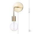 thumbnail image 1 of Holden 1-Light Long Arm Matte Brass Plug-In or Hardwire Wall Sconce, 91002314, 1 of 7