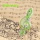 thumbnail image 3 of Plastic Musical Note Carta Clip Papel Piano Soporte () Verde, 3 of 7