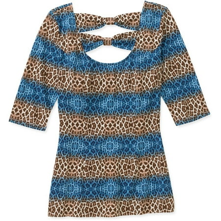 No Boundaries Juniors Bow Back Top