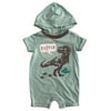 Infant Boys Mint Hooded Jurassic World Dinosaur Romper Bodysuit Baby Outfit Nb