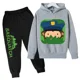 thumbnail image 3 of 2024 Nueva ropa para niños, conjunto de sudadera con capucha y pantalón, zapatillas deportivas, ropa deportiva para niños y niñas, otoño y primavera, 2 piezas, ropa para niñas pequeñas, 3 of 5