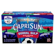 Capri Sun Goooal Gulp Juice Drink Blend Juice Boxes, 10 ct Box, 6 fl oz Pouches