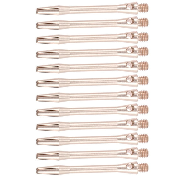 FENGGUIQU 12Pcs Aluminum Dart Shafts Metal Stems 2Ba Rods Reusable Parts for Office and Bar Use