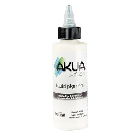 UPC: 0893419000255 | Speedball Akua Liquid Pigment Titanium White 4 oz.