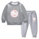 thumbnail image 3 of Ropa para niños de Hello Kitty, conjunto con capucha con estampado bonito, deportes informales de invierno para niñas, manga larga, además de ropa cálida de terciopelo para niños, 3 of 5