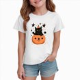 thumbnail image 2 of Futezty Toddler Boy Girl Pumpkin Face Spooky Halloween T-Shirt Short Sleeve Kids Fun Tops 12M-14T, 2 of 6