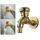 thumbnail image 4 of Grifo decorativo retro para jardín, exterior, manguera interior, baño, bañera, lavabo, pared dorado, 4 of 9