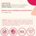 thumbnail image 3 of Heale BoriCap Dye-Free Filler-Free Original Boric Acid Suppositories for Feminine Odor and Health, 600mg, 30 count, 3 of 8