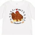 thumbnail image 4 of Inktastic I Heart My Chickens Boys or Girls Long Sleeve Toddler T-Shirt, 4 of 5
