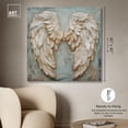 thumbnail image 5 of Wings of Ash I Canvas Wings Wall Art by Art Remedy, Gallery Wrapped, 40" x 40", 5 of 7