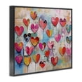 thumbnail image 3 of Stupell Industries Transitional Playful Urban Hearts Pattern Black Framed Giclee Art, 14 x 11, by LSR Design Studio, 3 of 8
