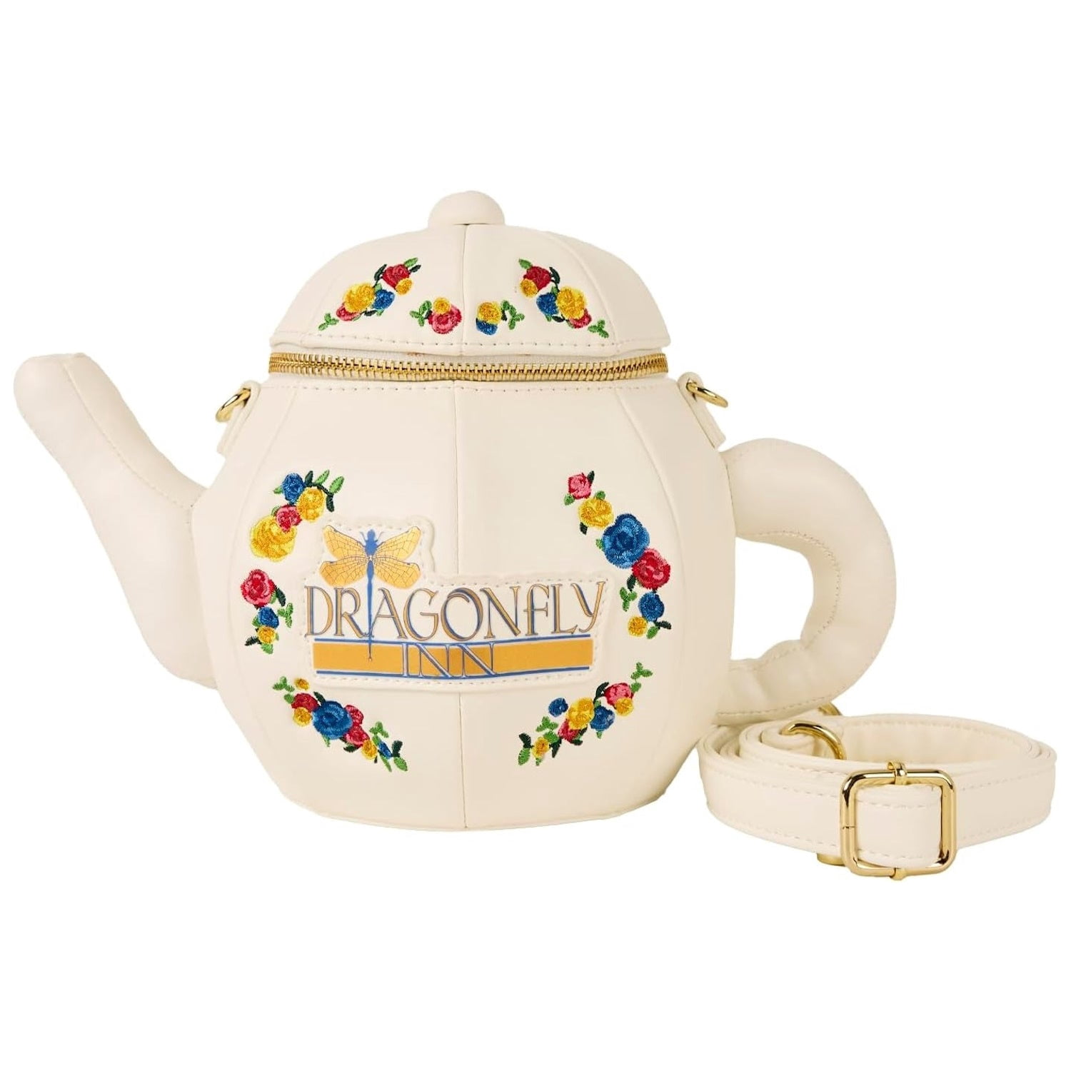 Loungefly: WB Gilmore Girls Dragonfly Inn Figural Teapot Crossbody Bag