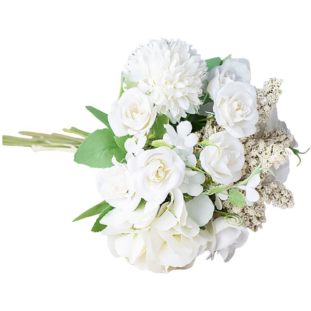 Coofit Artificial Bouquet Simulated Wedding Bouquet Home Decor Flower Photo Prop