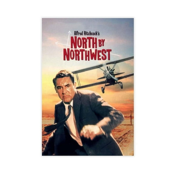 Classic Movie North By Northwest Canvas Poster Bedroom Decor Landscape Office Room Decor Gift