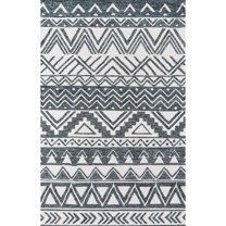 Momeni Mallorca Hand Hooked Wool Charcoal Area Rug 8' X 10'