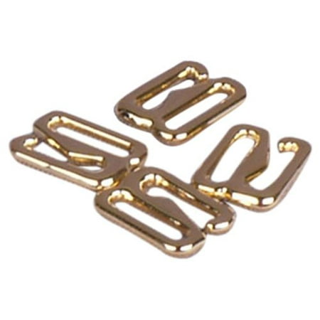 

Porcelynne Gold Metal Alloy Replacement Bra Strap Slide Hook - 5/8 (16mm) Opening - 100 (100 Pieces)