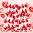 thumbnail image 2 of Valentine''s Day Fuzzy Blanket Pink Red White Heart Throw Blanket 50 x 60 Inch Sweet Love Flannel Blanket for Home Chair Sofa Bed Couch, 2 of 6