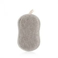thumbnail image 2 of jesticaly Kitchen Scouring Pad Microfiber Cleaning Scrubber Bathroom Reusable Clean Sponge Hanging Absorbent Washing Scourer Gray 1Set, 2 of 6
