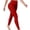 Red, variant on CHUMUD High Waisted Leggings for Women Tummy Control Pants Non See Through Workout Soft Yoga Pants for Running