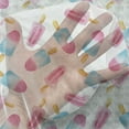 thumbnail image 3 of Ice Cream Tulle Curtains with Rod Pocket, Pattern with Refreshing Watercolor Popsicles on White Background, Sheer Drape for Wedding Party 2 Panels, 7 Sizes, Earth Yellow Pale Blue, by Ambesonne, 3 of 3