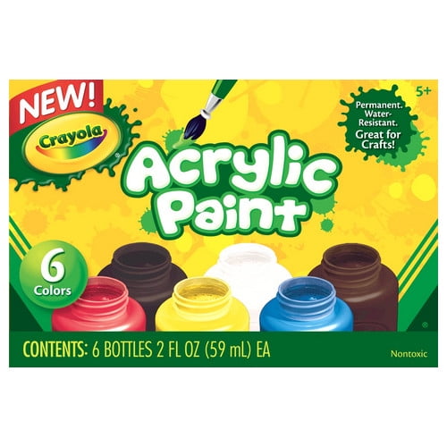 Crayola Acrylic Paint Set, 6-Colors