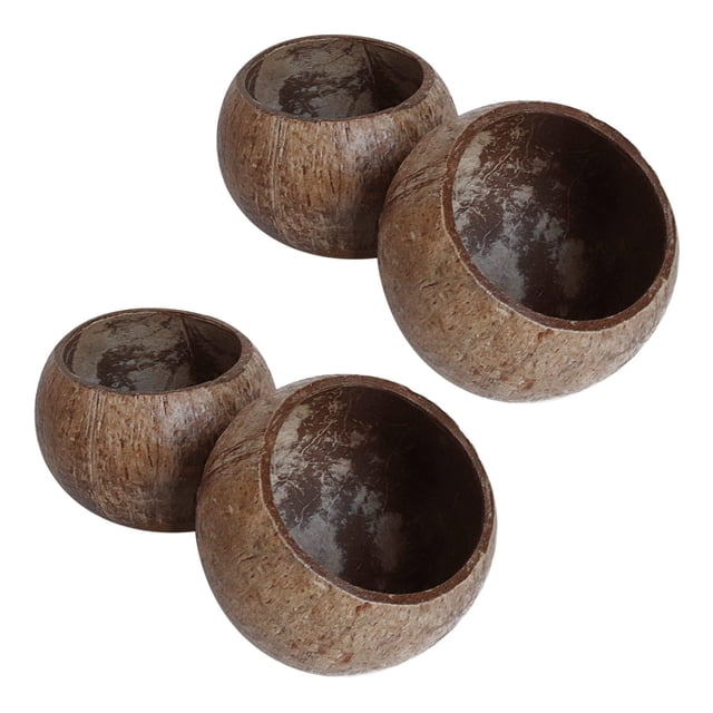 4X Puede Verter Vela Cuenco de Cáscara de , Cascara de , Cuenco de Madera de , Cuenco de Decoración Creativa, Cuenco de Almacenamiento