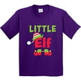 thumbnail image 3 of Inktastic Christmas Little Elf Youth T-Shirt, 3 of 5