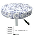 thumbnail image 3 of Cauagu Floral Butterfly Print Round Stool Covers,Seat Cushion for Round Bar Stool Chair Seat Cover for Bar Round Chair Fits for 12/13/14in Bar Stool Cushion, 3 of 7