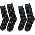 thumbnail image 2 of GHSDFBB Men's 2/4 Packs Fun Crazy Novelty Dress Crew Socks, 2 of 4