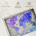 thumbnail image 6 of Elephant Stock Hued World Map Wall Art - Horizontal Canvas Wall Art - Living Room Wall Decor - Map Canvas - Gray And Blue Decor - 45" x 30", 6 of 8