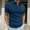 Navy, variant on Bcfgryg Men's Summer Solid Color Athletic Casual Style Zipper Lapel Short Sleeve Shirt Men's Collared Shirts