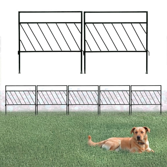 Glamos Wire 18 inch Flat Top Diagonal Panel Fence covers 10 plus feet 10 Pack